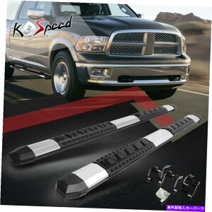 Nerf Bar 5 w�A���~�j�E�������j���O�{�[�h�T�C�h�X�e�b�v09-20�_�b�WRAM 4-DR�N���[�L���u�p�i�[�t�o�[ 5 W Aluminum Running Board Side Step Nerf Bar for 09-20 Dodge Ram 4-Dr Crew Cab�y���s�A���i�z