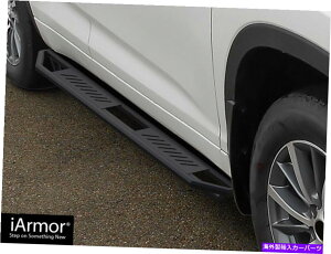 Nerf Bar IARMORA~jETChXebvA[}[tBbg14-19g^nC_[ iArmor Aluminum Side Steps Armor Fit 14-19 Toyota Highlander