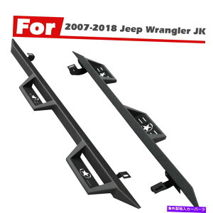 Nerf Bar 07-18pW[vO[JK4drjO{[hhbvTChXebvi[to[ For 07-18 Jeep Wrangler JK Unlimited 4Dr Running Boards Drop Side Step Nerf Bars