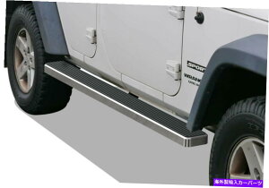 Nerf Bar IBOARDTChXebvNERFo[5 "tBbg07-18W[vO[JK 4DR iBoard Side Steps Nerf Bars 5" Fit 07-18 Jeep Wrangler JK 4Dr