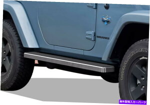 Nerf Bar IBOARDTChXebvNERFo[5 "tBbg07-18W[vO[JK 2DR iBoard Side Steps Nerf Bars 5" Fit 07-18 Jeep Wrangler JK 2Dr