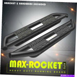 Nerf Bar 2022�N�̃g���^�c���h���N���[�}�b�N�X�����j���O�{�[�h�T�C�h�X�e�b�v�i�[�t�o�[�u���b�NBX For 2022 Toyota Tundra Crew Max Running Board Side Step Nerf Bar Black BX�y���s�A���i�z