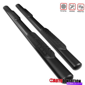 Nerf Bar tBbg2019-2021_bW1500N[LuubN4 "ȉ~`̃TChXebvi[to[{[h Fit 2019-2021 Dodge Ram 1500 Crew Cab Black 4" Oval Side Step Nerf Bars Boards