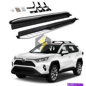 Nerf Bar g^RAV4 2019̕č݌ɃTChXebv - 2022jO{[hNERFo[A~jE US Stock Side Step for Toyota RAV4 2019 - 2022 Running Board Nerf Bar Aluminum