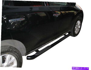 Nerf Bar @K[hubNpE_[R[g3C`EhTChXebv| 2003-2007Y[mɓK Vanguard Black Powdercoat 3in Round Side Steps | Fits 2003-2007 Nissan Murano