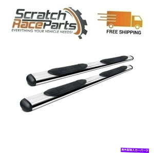 Nerf Bar 23510545 Lund 4in Oval StraightSS nerf Bars 07-19 Sierra Silverado 23510545 Lund 4in Oval Straight SS Nerf Bars Polished For 07-19 Sierra Silverado