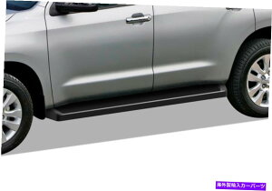 Nerf Bar Iboard�u���b�N�����j���O�{�[�h�X�^�C���t�B�b�g08-22�g���^�Z�R�C�A iBoard Black Running Boards Style Fit 08-22 Toyota Sequoia