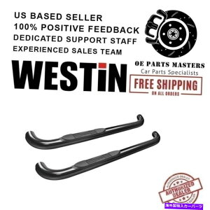 Nerf Bar EFXeB3 "04-12LjI/RhEV[YEhi[to[pɃR[eBO Westin 3"Black Powder Coated For 04-12 Canyon/Colorado E-Series Round Nerf Bars