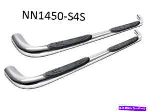 Nerf Bar SmittybiltNN1450-S4S 2004-2015�̊m���ȃX�e�b�v�̃X�e�����X�|�� Smittybilt NN1450-S4S Stainless Steel Side Sure-Step for 2004-2015 Nissan Titan�y���s�A���i�z