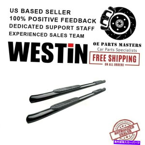 Nerf Bar EFXeB4 "15-18V{[/GMC Pro Traxx Oval nerf barŃR[eBOꂽubNpE_[ Westin 4"Black Powder Coated For 15-18 Chevrolet/GMC PRO TRAXX Oval Nerf Bars