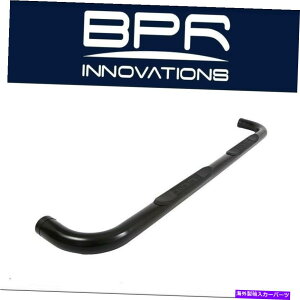 Nerf Bar 15-18V{[ / GMC 3 "Lu̒ubNEhTChXebṽfB[W[-DZ372041 Dee Zee For 15-18 Chevrolet / GMC 3"Cab Length Black Round Side Steps - DZ372041