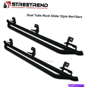 Nerf Bar 2018-2020�̃W�[�v�����O���[4DR�e�N�X�`���u���b�N���b�N�X���C�_�[�T�C�h�X�e�b�v�i�[�t�o�[ For 2018-2020 Jeep Wrangler 4Dr Textured Black Rock Slider Side Step Nerf Bars�y���s�A���i�z