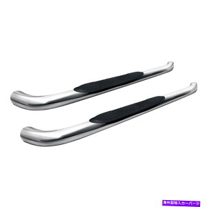 Nerf Bar Chevy Tahoe 95-99���r��204018-2 3 �L���u�̒��������ꂽ�ۂ��T�C�h�o�[ For Chevy Tahoe 95-99 Aries 204018-2 3 Cab Length Polished Round Side Bars�y���s�A���i�z