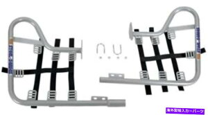 Nerf Bar DGptH[}XX`[i[to[Vo[o[ - ubNEFu54-4360 DG Performance Steel Nerf Bars Silver Bar - Black Web 54-4360