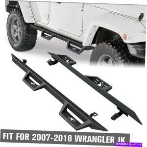 Nerf Bar 2007-2018̃TChXebvubNjO{[hNERFo[W[vO[JK 4hAUS Side Step Black Running Boards Nerf Bar For 2007-2018 Jeep Wrangler JK 4 Door US