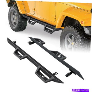 Nerf Bar 2007-18̃W[vO[JK 4DRjO{[hTChXebvi[to[pbhyA For 2007-18 Jeep Wrangler JK 4DR Running Board Side Step Nerf Bar Pads Pair