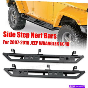 Nerf Bar 07-18p4hAjO{[hNERFo[W[vO[JKTChXebvsbNAbvX`[ 4 Door Running Board Nerf Bar For 07-18 JEEP WRANGLER JK Side Step Pickup Steel
