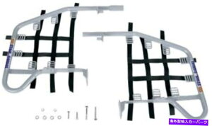 Nerf Bar DGptH[}XX`[i[to[Vo[o[ - ubNEFu54-2450 DG Performance Steel Nerf Bars Silver Bar - Black Web 54-2450