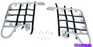 Nerf Bar DGptH[}XX`[i[to[Vo[o[ - ubNEFu54-6405 DG Performance Steel Nerf Bars Silver Bar - Black Web 54-6405