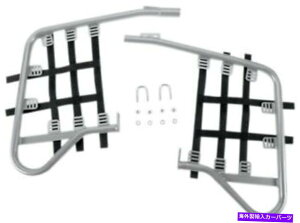 Nerf Bar DGptH[}XX`[i[to[Vo[o[ - ubNEFu54-4335 DG Performance Steel Nerf Bars Silver Bar - Black Web 54-4335