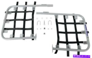 Nerf Bar DGptH[}XX`[i[to[Vo[o[ - ubNEFu54-2122 DG Performance Steel Nerf Bars Silver Bar - Black Web 54-2122