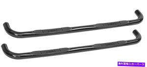 Nerf Bar EFXeB23-2405\ʃXebvpbh3  "åۂpȂnerfo[ WESTIN 23-2405 Nerf Bar With Surface Steps Pads In 3" Diameter Of Round Curved