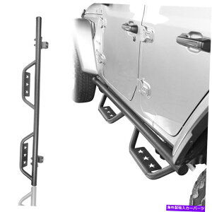 Nerf Bar 2PCS�X�^�[���S�T�C�h�X�e�b�v�����j���O�{�[�hJeep�����O���[JL 18-22 4DR�p�̃l���t�o�[ 2Pcs Star Logo Side Step Running Boards Nerf Bar for Jeep Wrangler JL 18-22 4Dr�y���s�A���i�z