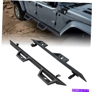 Nerf Bar 07-18̃{[hNERFo[sTChXebvW[vO[JK Unlimited4hA Side Steps Running Board Nerf Bars for 07-18 Jeep Wrangler JK Unlimited 4-Door