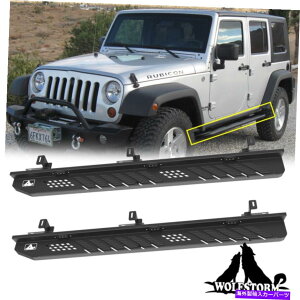 Nerf Bar yATChXebvi[to[jO{[htBbg2007-2018W[vO[JK 4hA Pair Side Step Nerf Bar Running Boards Fit 2007-2018 Jeep Wrangler JK 4-Door