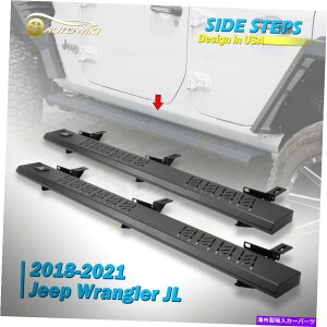Nerf Bar 2018-2022̃TChXebvNERFo[W[vO[JL 4DRbNXC_[jO{[h Side Steps Nerf Bar for 2018-2022 Jeep Wrangler JL 4DR Rock Slider Running Board