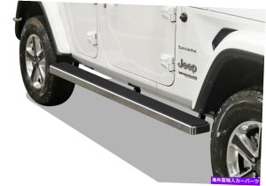 Nerf Bar 5 "iboardTChXebvnerf bartBbg18-22W[vO[Jl 4dr 5" iBoard Side Step Nerf Bar Fit 18-22 Jeep Wrangler JL 4Dr