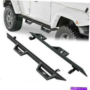 Nerf Bar 2007-2018̃jO{[h̃TChXebvpbhW[vO[JK 4hAi[to[ Side Steps Pads Running Boards For 2007-2018 Jeep Wrangler JK 4 Door Nerf Bars