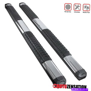 Nerf Bar tBbg2007-2018Vo[hN[Lu5 "NTChXebvjO{[hnerfo[ Fit 2007-2018 Silverado Crew Cab 5" Chrome Side Step Running Boards Nerf Bars