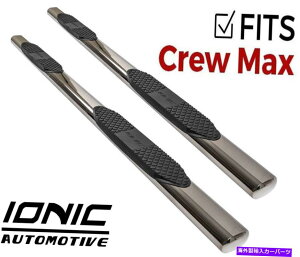 Nerf Bar vV[Y4 "XeXiKj2007-2018g^chN[}bNXi[to[Xebv Pro Series 4" Stainless (fits) 2007-2018 Toyota Tundra CrewMax Nerf Bars Steps