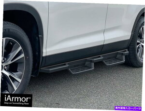 Nerf Bar IARMORIt[hhbvXebvA[}[tBbg14-19g^nC_[ iArmor Off-Road Drop Steps Armor Fit 14-19 Toyota Highlander