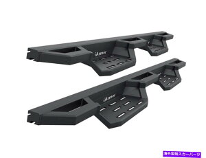 Nerf Bar IARMORアルミニウムドロップステップアーマーフィット04-22日産タイタンクルーキャブ iArmor Aluminum Drop Steps Armor Fit 04-22 Nissan Titan Crew Cab