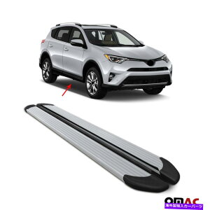 Nerf Bar g^RAV4̃jO{[hNERFo[2013-2018TChXebvALUBVo[2pcs Running Boards Nerf Bars For Toyota RAV4 2013-2018 Side Steps Alu. Silver 2Pcs