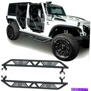 Nerf Bar It[hubNu[h2007N2018ÑW[vO[JK̃It[hubNu[hmXbvTChXebvi[to[ Off-Road Black Blade Non-Slip Side Step Nerf Bars for 2007-201