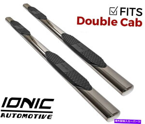 Nerf Bar �v���V���[�Y4 �X�e�����X�t�B�b�g2007-2018�g���^�c���h���_�u���L���u�i�[�t�o�[�X�e�b�v Pro Series 4 Stainless fits 2007-2018 Toyota Tundra Double Cab Nerf Bars Steps�y���s�A���i�z