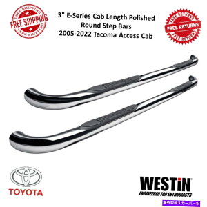 Nerf Bar EFXeBEV[Y3i[t|bVXebvo[4pbhtBbg2005-2022^R}ANZXLu Westin E-Series 3 Nerf Polished Step Bars 4 Pad Fits 2005-2022 Tacoma Access Cab