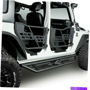 Nerf Bar X`[TChXebvi[to[jO{[htBbg2007-2018W[vO[JK 4hA Steel Side Step Nerf Bars Running Board Fit 2007-2018 Jeep Wrangler JK 4 Door