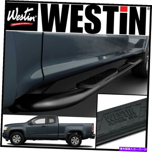 Nerf Bar �E�F�X�e�B���v���`�i4�ȉ~�`��nerf�X�e�b�v�o�[2015-2021 GMC�L���j�I���G�N�X�e���f�b�h�L���u�u���b�N Westin Platinum 4 Oval Nerf Step Bars 2015-2021 GMC Canyon Extended Cab BLACK�y���s�A���i�z