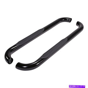 Nerf Bar 15-19tH[hF-150/250/350 STDLup̃ubN3C`EhxgxgXebvi[to[ Black 3in Round Bent w/1 Pad Step Nerf Bar for 15-19 Ford F-150/250/350 Std Cab