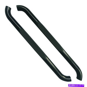 Nerf Bar 1999-19Voh/VGSTDLû߂̃ubN3C`EhxgEFgw/1pbhXebvi[to[ Black 3in Round Bent w/1 Pad Step Nerf Bar for 1999-19 Silverado/Sierra Std Cab