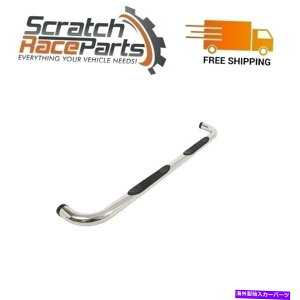 Nerf Bar Dee Zee 3 "Lu̒ꂽۂTChXebvDZ37204315-18V{[ɓK܂ Dee Zee 3" Cab Length Polished Round Side Steps DZ372043 Fits 15-18 Chevrolet