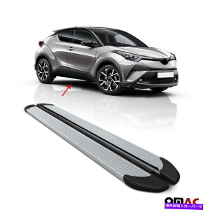 Nerf Bar g^CH-RnCubh2016-2022TChXebvALU SILVER̃jO{[hNERFo[ Running Boards Nerf Bars For Toyota CH-R Hybrid 2016-2022 Side Steps Alu Silver