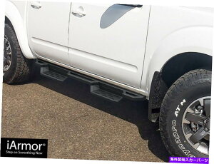 Nerf Bar IARMORIt[hhbvXebvA[}[tBbg05-22YteBAN[Lu iArmor Off-Road Drop Steps Armor Fit 05-22 Nissan Frontier Crew Cab