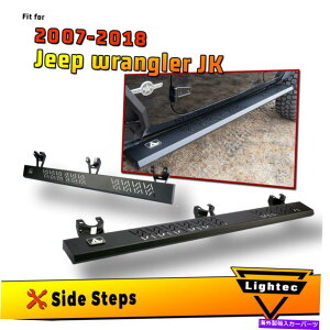 Nerf Bar 2007-2018̃W[vO[JK 4hATChXebvnerf barsjO{[hX`[ For 2007-2018 Jeep Wrangler JK 4 Door Side Steps Nerf Bars Running Board Steel