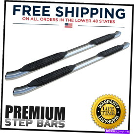 Nerf Bar 4in OEステンレス鋼サイドステップ2005-21日産フロンティアキングキャブのためのnerfバー 4in OE Stainless Steel Side Step Nerf Bars For 2005-21 Nissan Frontier King Cab