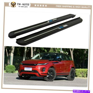 Nerf Bar 2PC�̓����W���[�o�[�G���H�[�N2020 2021�h�A�T�C�h�X�e�b�v�i�[�t�o�[�����j���O�{�[�h�ɓK���Ă��܂� 2Pcs Fit for Range Rover Evoque 2020 2021 Door Side Step Nerf Bar Running Board�y���s�A���i�z